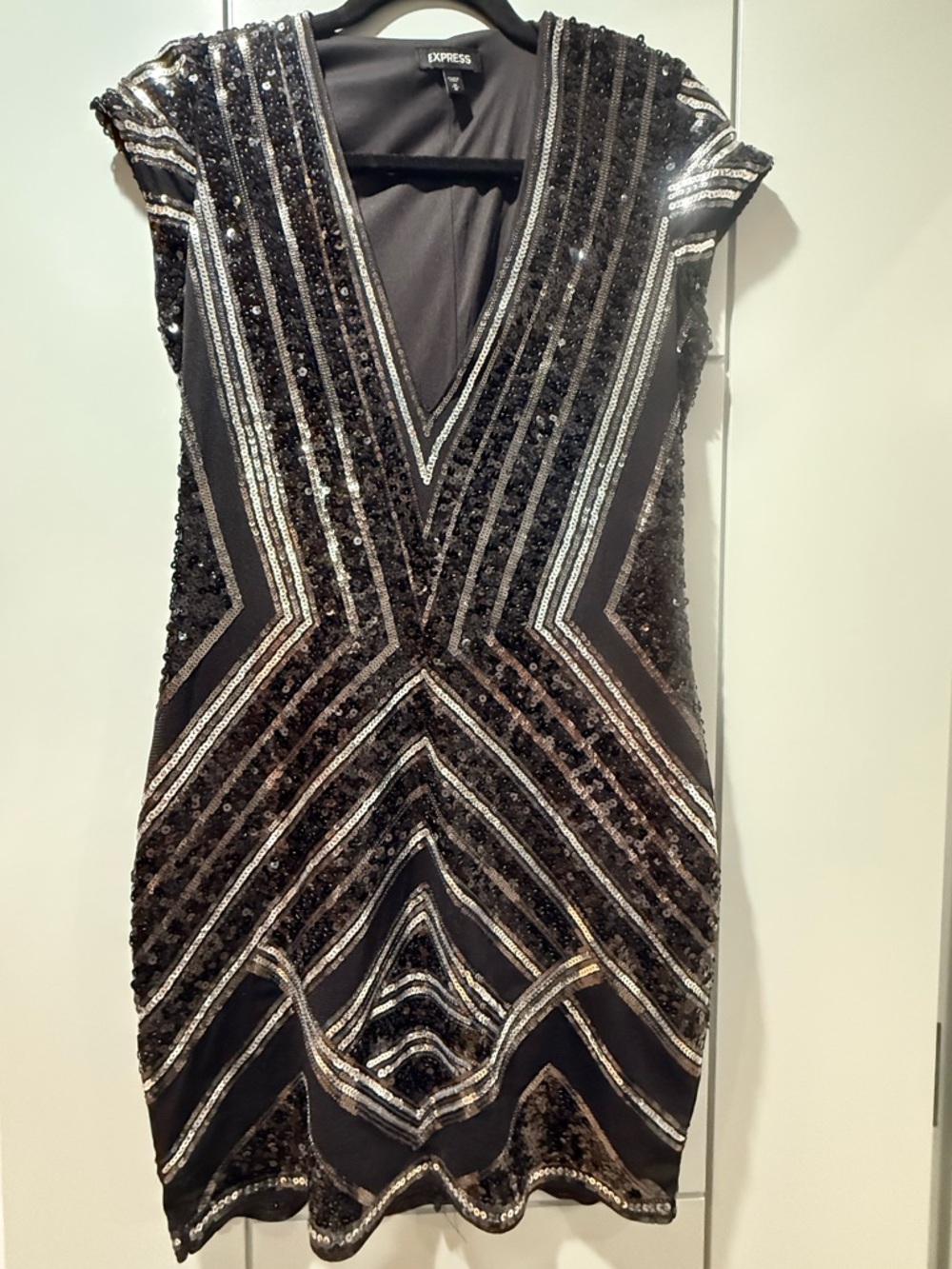 Black Sequin mini dress